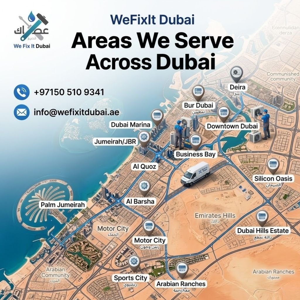 Areas We Serve in Dubai | AC Repair Service