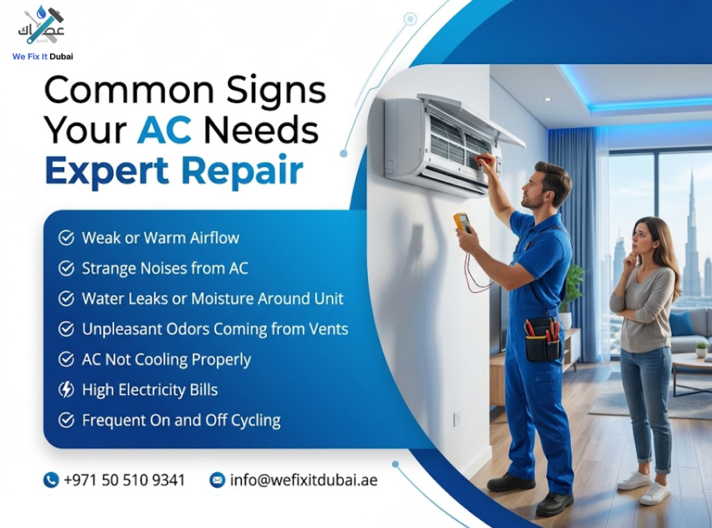 Common Signs Your AC Needs Expert Repair