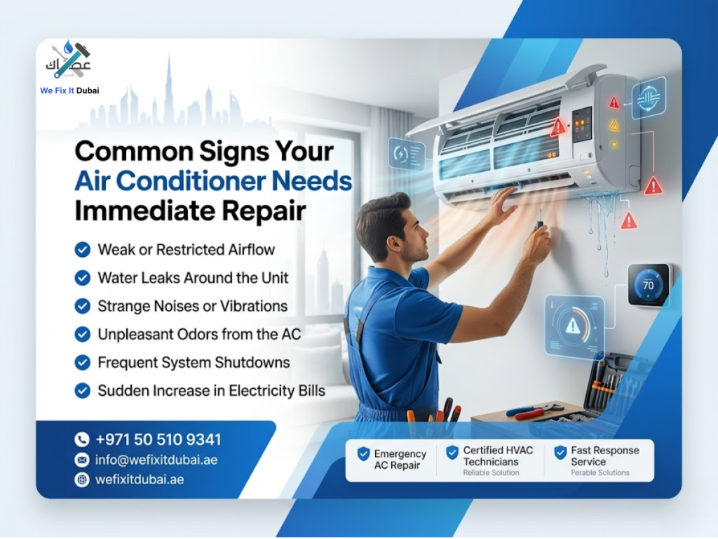 Common Signs Your Air Conditioner Needs Immediate Repair