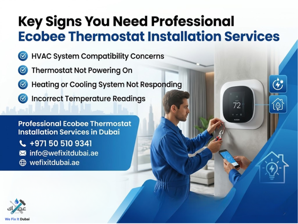 Key Signs You Need Professional Ecobee Thermostat Installation Services