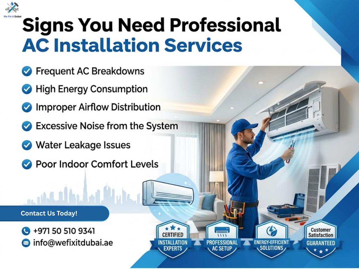 Signs You Need Professional AC Installation Services