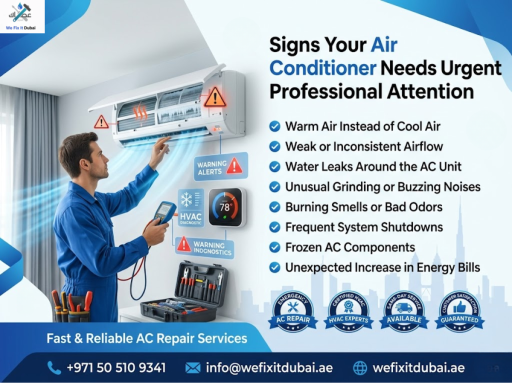 Signs Your Air Conditioner Needs Urgent Professional Attention