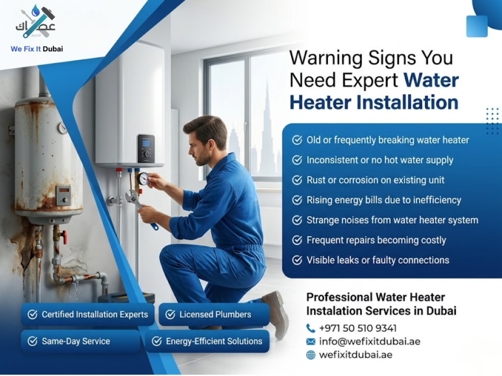 Warning Signs You Need Expert Water Heater Installation