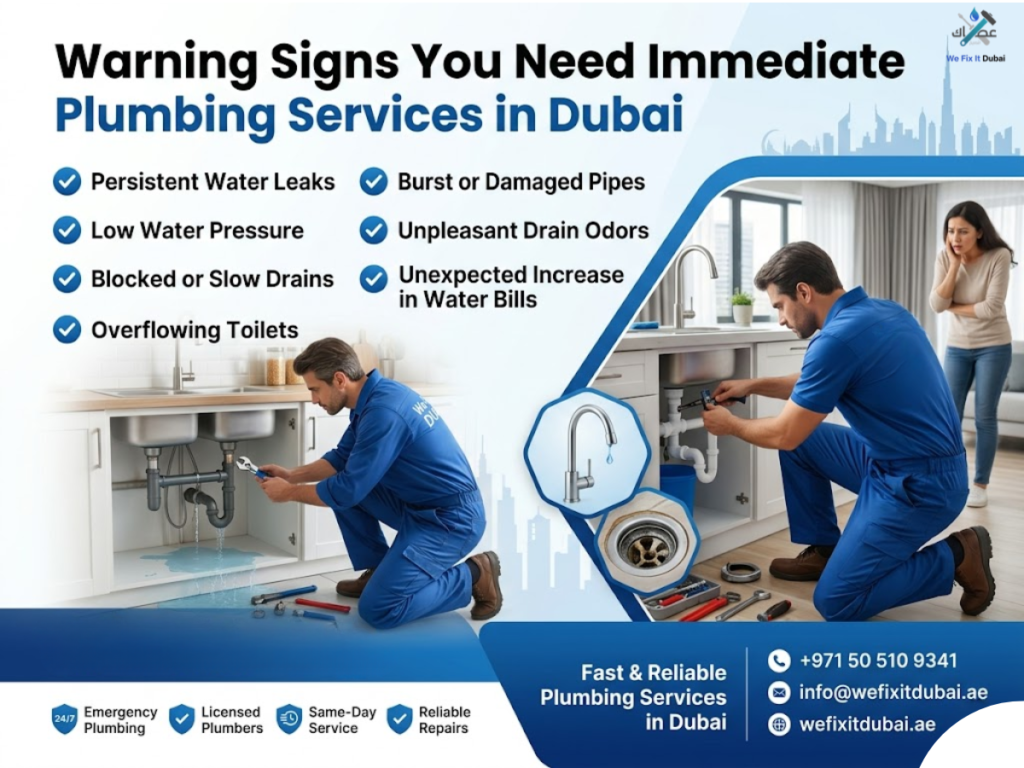 Warning Signs You Need Immediate Plumbing Services in Dubai