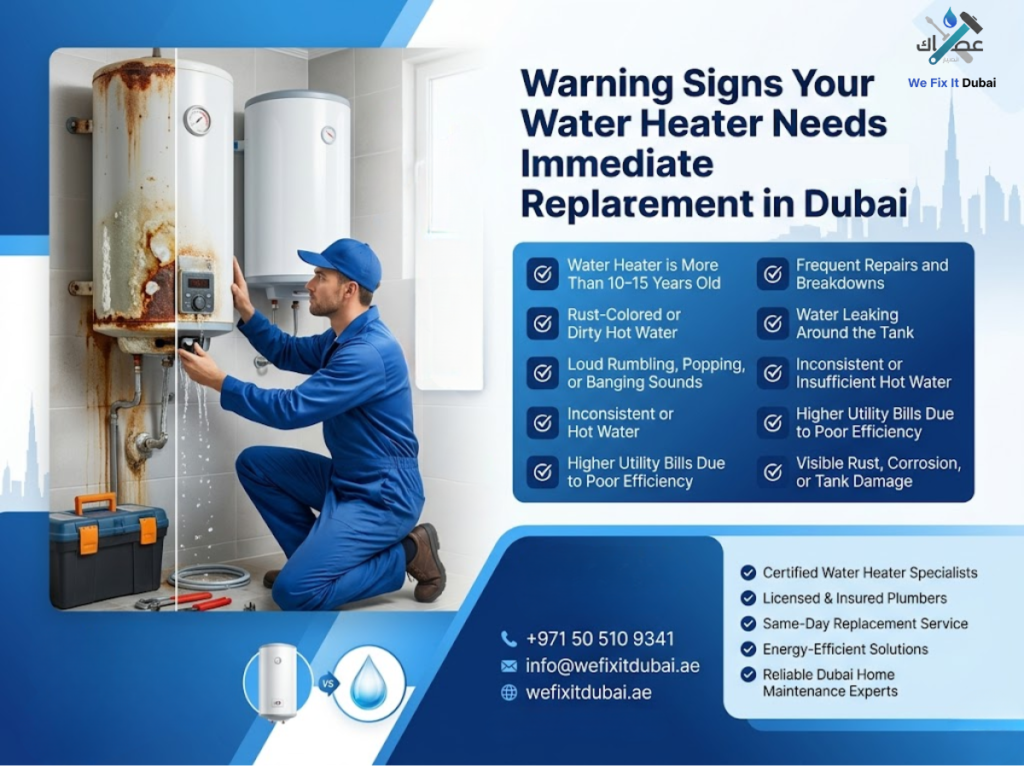 Warning Signs Your Water Heater Needs Immediate Replacement in Dubai