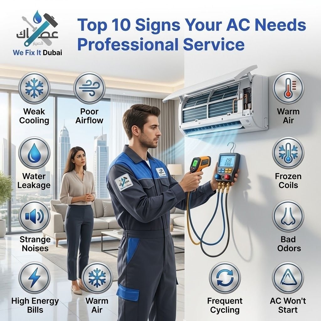 10 Warning Signs Your AC Needs Professional Service