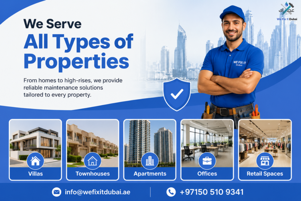 We Serve All Types Of Properties