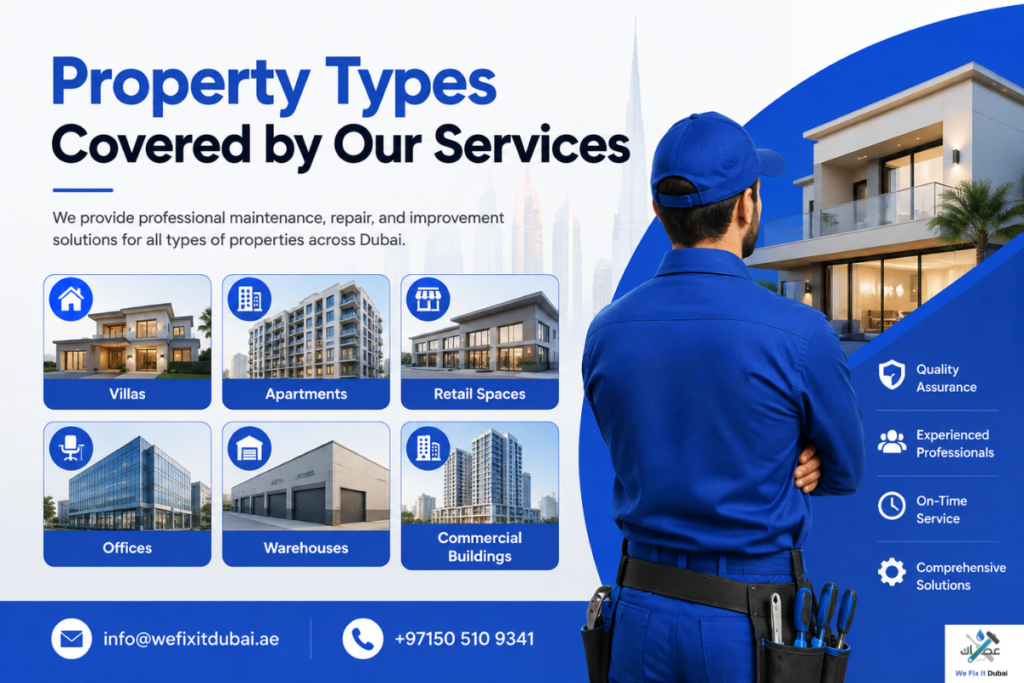 Property Types Covered by Our Services